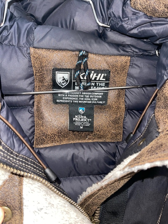 KUHL ARKTIK Projekt GOOSE DOWN PARKA Womens Jacket Sz M Sherpa Heavy Winter EUC - Picture 6 of 9